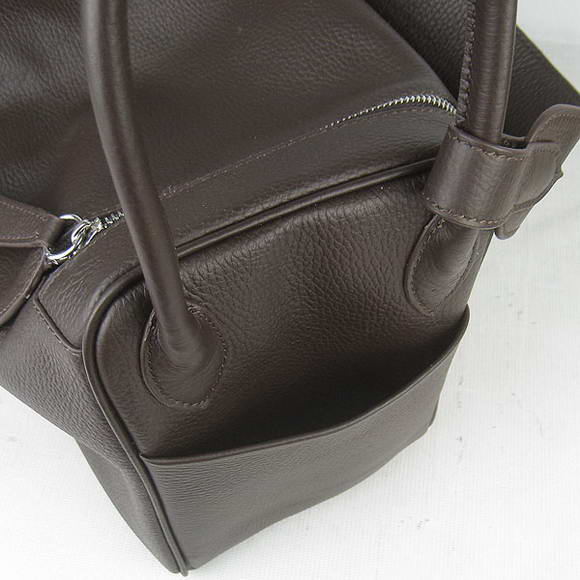 High Quality Replica Hermes Lindy 26CM Shoulder Bag Dark Coffee - Click Image to Close